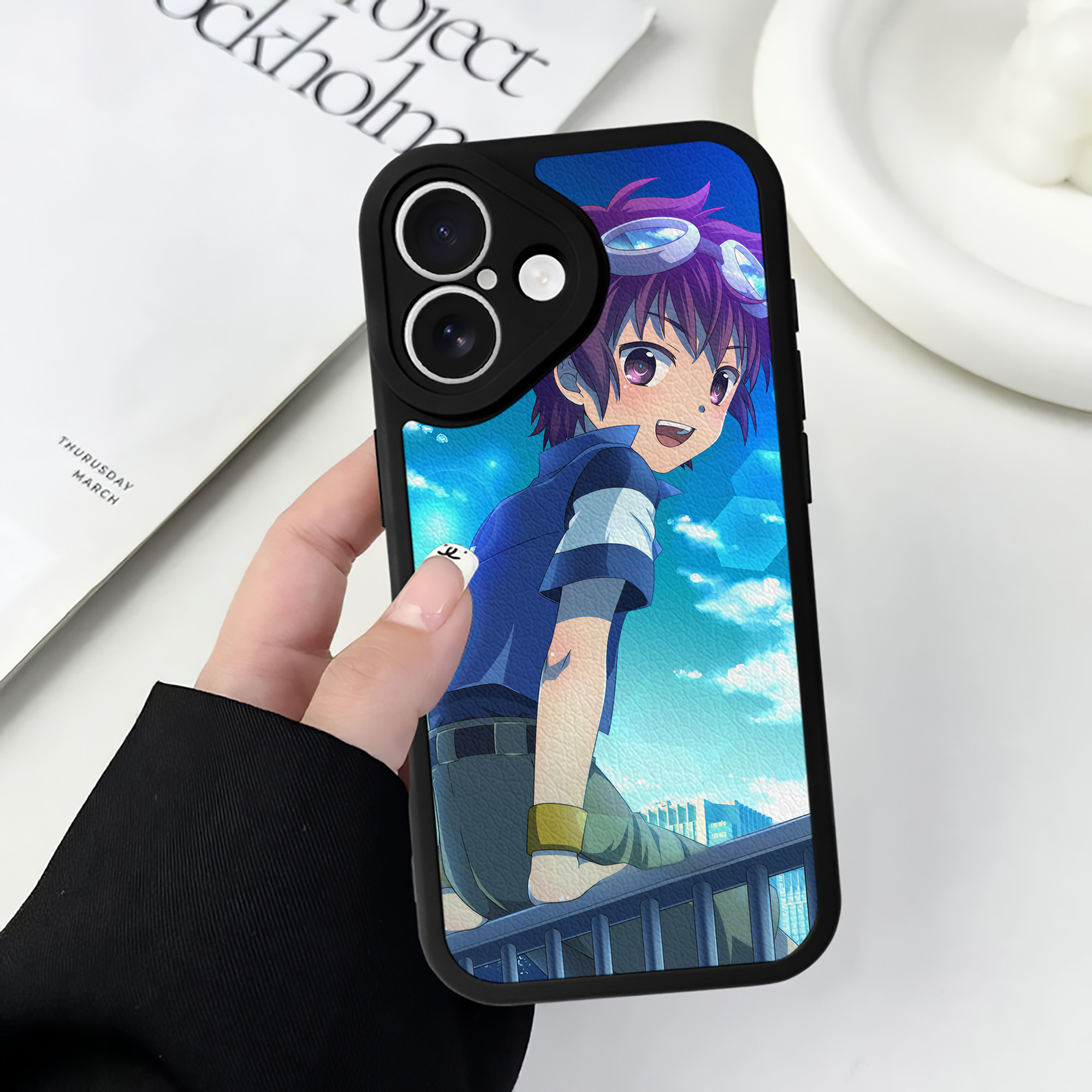 （画像用） Digimon デジタルモンスター/デジモン 【iPhone 16シリーズ対応】シリコンスマホケース（レザー調） 材質：シリコン